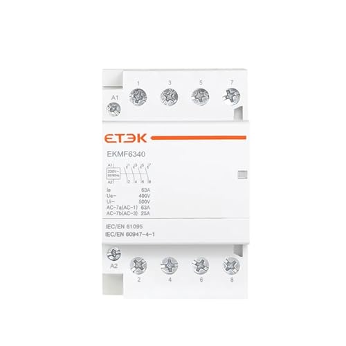Contacteur modulaire 4P 63A pour circuits triphasés haute performance EKMF