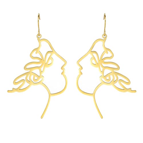 Handmade Face Earrings Personalized Funny Lovely Vintage