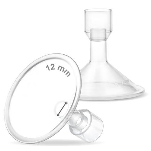 Image of Maymom MyFit 12 mm Small Shields, Compatible with Medela Breast Pump- PersonalFit, Freestyle, Harmony, Maxi, Flex Connector, Connect to Widemouth /Narrow Connector, 2pcs