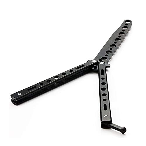 Kafenda Butterfly Knife, Butterfly Knife Trainer, Practice Stainless Steel Training Tool For Training And Practice, Durable Stainless Steel (Black) #TOP6