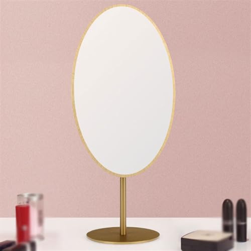 Espejo de tocador para joyería y maquillaje de sobremesa en color oro de lujo 7