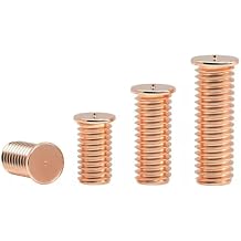 Weld Threaded Studs Welding Spot Screws Nails Copper Plated10mm,M5