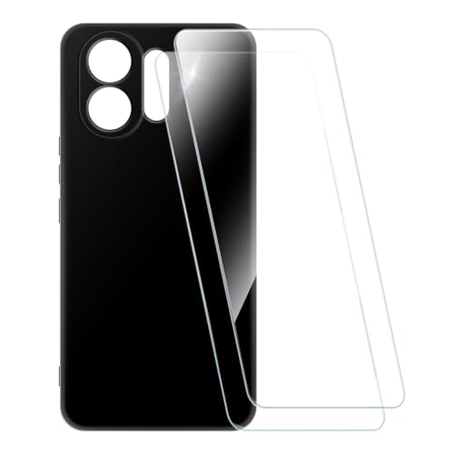 ESACMOT �v�����g�P�[�X + 2�������K���X�t�B���� OPPO K13 Turbo Pro 5G �Ƃ̌݊�������, �Ռ��z���\�t�g�J�o�[ HD�N���A (�u���b�N)