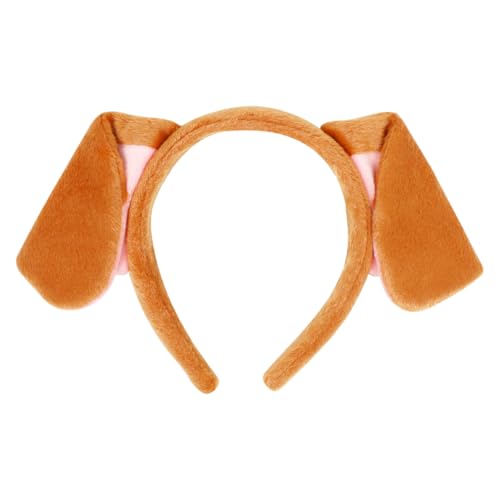 Minkissy Puppy Ears Headband for Women and Kids -Dog Ears Headband Animal Cosplay Accessory -Clifford Hat - Child Hair Fabric Dog Accessory