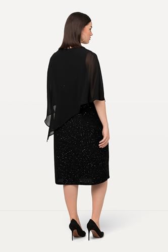 Robe double couche en mousseline Ulla Popken grande taille chic - 4