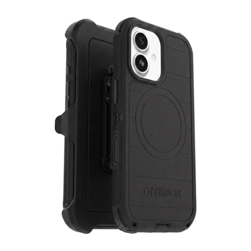 OtterBox iPhone 17 (Only) - Defender Series Case - Black - Includes Holster Clip Kickstand - Snaps on MagSafe - Tough - Rugged & Durable
