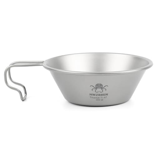 Xolsurg Tup Cup Ultra Lightweight Camping Bowl with Handle for Outdoor Hiking