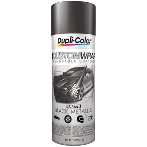 VHT Dupli-Color ECWRC8307 Custom Wrap Matte Black Metallic