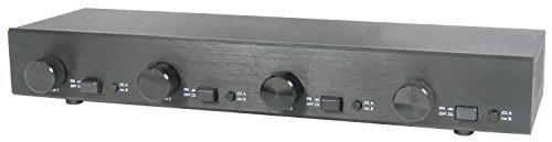 AV Link AV:Link | 2:4 Audio management speaker selector with volume controls, Black