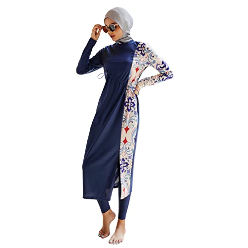OBEEII Burkini Swimsuits for Women Full Coverage Long Sleeve Muslim Islamic Swimwear Burkini Bathing Suit with Hijab2