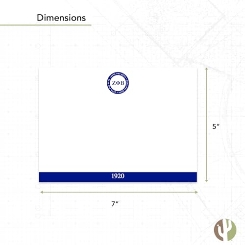 Image of Desert Cactus Zeta Phi Beta 10 Pack Notecards ZPB ZPhiB Divine 9 Stationery Cardstock Includes Envelopes Memo Party Thank You (Notecard Design F)
