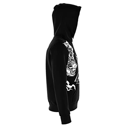 Sweat à capuche Viking pour homme avec impression 3D loup d'Odin