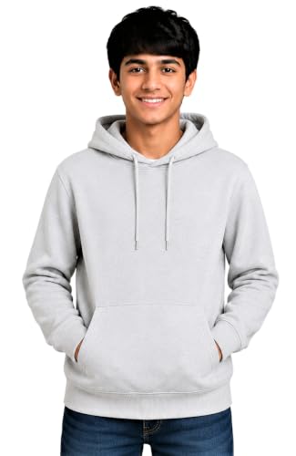 Image of Boy's Cotton Fleece Hooded Sweatshirt with Kangaroo Pocket