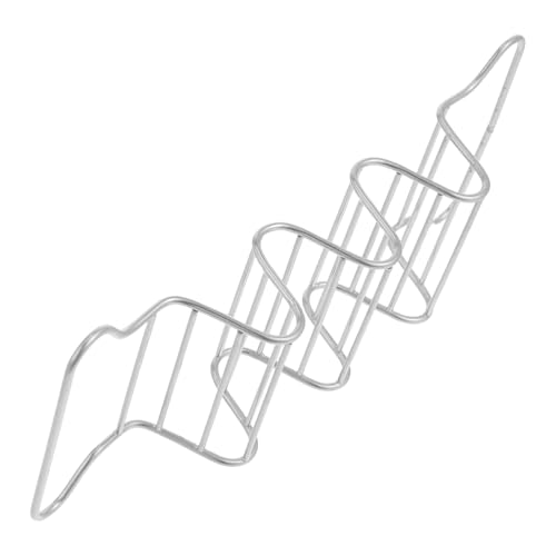 CIYODO Taco Holder Stand Taco Tray Plates Stainless Steel Baking Holder Compact Stylish Tortillas