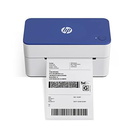 HP Shipping Label Printer, Commercial Grade Direct Thermal, Compact & Easy-to-use, High-Speed 300 DPI, Barcode, Compatible with, UPS, Ebay, ShipStation More, HPKE103, 7.9''x 4.6'' x 4.7'', white