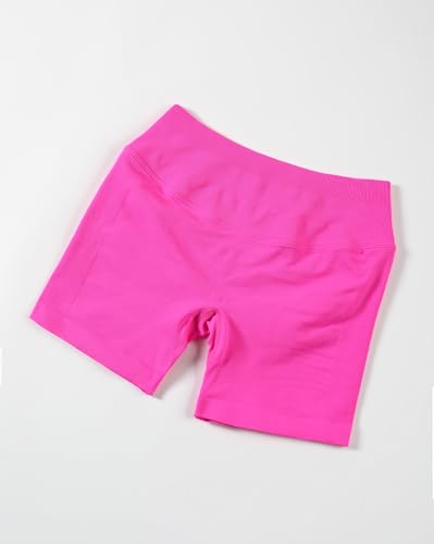 Image of AUROLA Influence Workout Shorts for Women,2.5 3.5 4.5 5.5 6.5 No Roll Up Squat Proof Scrunch Seamless Compression Gym Short