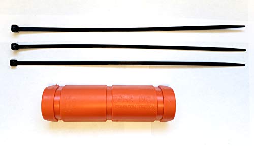 HW EPHA6O - Epha 6'' Long X 3-1/4'' Wide Orange Hose Guard with Zip Ties.