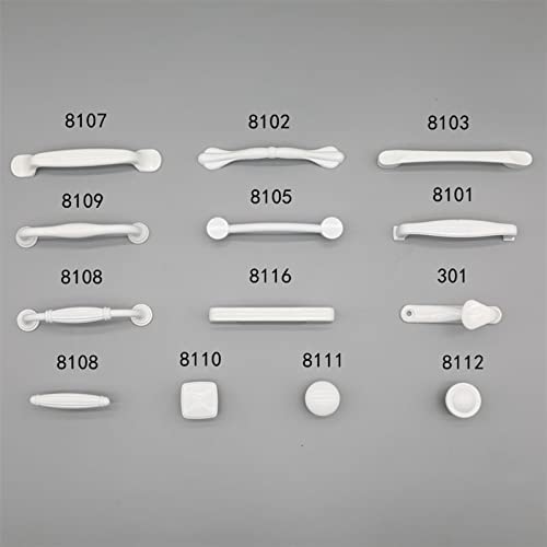 Poignées en alliage d'aluminium blanc 128mm pour relooker une cuisine moderne - 6