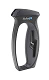 KitchenIQ V-Slot 10-Second Knife and Scissors Sharpener,Black