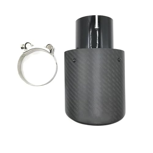 Tubo de escape coche universal con silenciador de acero inoxidable ovalado de 57-105mm