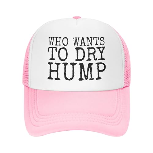 Who Wants to Dry Hump Hat for Women Baseball Cap Vintage Caps Pink