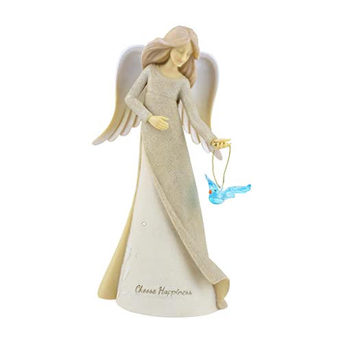 Figurine ange Enesco Foundations Expressions oiseau bleu multicolore 19 cm - 2