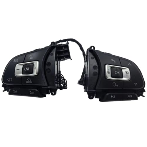 Boutons commande au volant pour Passat commutateur OEM noir mat
