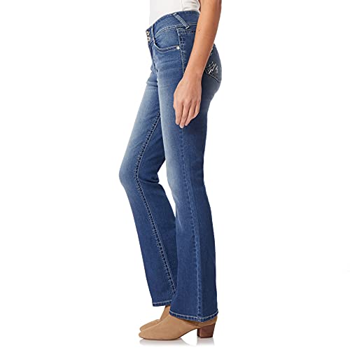 Image of WallFlower Bling Back Pocket Bootcut Jeans for Women, Luscious Curvy Fit, Embellished Mid-Rise Insta Stretch Denim