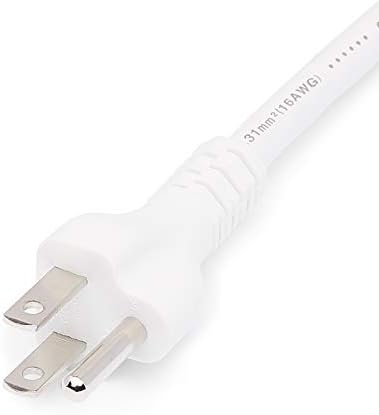 Amazon Basics Extension Cord, 3 Prong Outlet Extender, Indoor, 13 Amps, 125V, 6 Ft, White - 3
