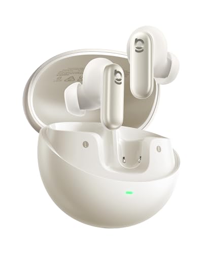 Baseus Inspire XP1 In-Ear Kopfhörer Bluetooth, Sound by Bose, Earbuds mit -50 dB Adaptive Geräuschunterdrückung, Cloud-Komfort, Dolby Audio, Hi-Res, 45 Std. Spielzeit, 6-Mic, Bluetooth 6.1, Weiß