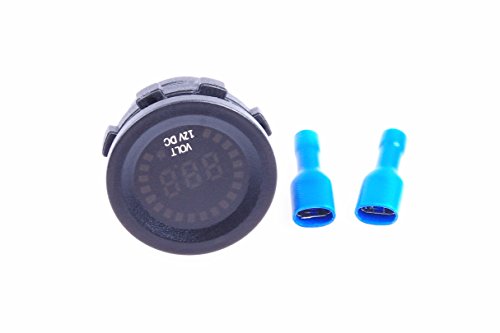 Image of 12V Color LED DC Digital Display Voltmeter Panel Waterproof Tester Volt Gauge for Car Motorcycle Truck Boat Marine