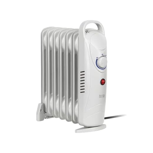 Teesa TSA8035 Calentador Calefacción Eléctrica Portátil Aceite Blanco 800 W