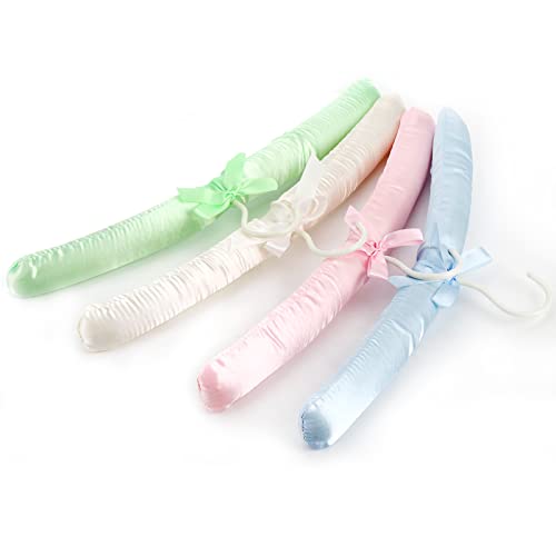 Tosnail FBA_T-PYJ 12 Pack Satin Padded Hangers Foam Padded Hangers Dress Hangers thumb #4