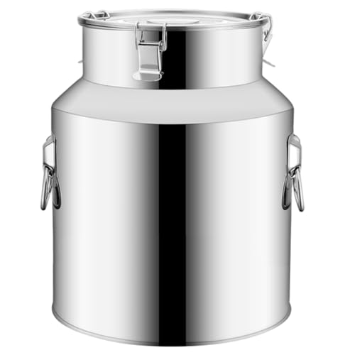 Seau à miel hermétique de 5L en inox avec boucle sécurisée pour cuisine et produits de la ferme
