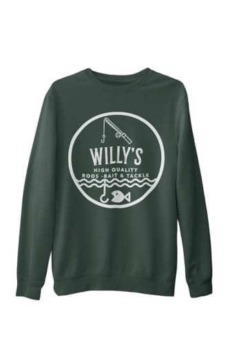 Willy's Rods Bait And Tackle Sweatshirt Fish Shop Inspired Sweatshirt,...