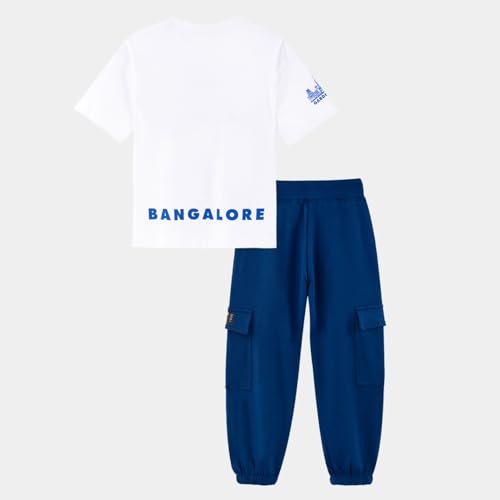 Image of Nap Chief Kids Unisex Cotton Printed Oversized Fit Co ord Set for Boys & Girls, Tshirt & Joggers Set for Casual Wear