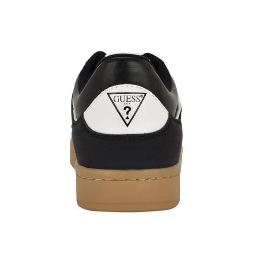 Guess Men's Lalak Sneaker, Black/White Multi 001, 9.53