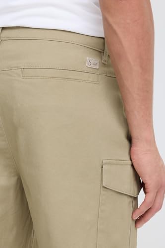 Short cargo pour homme confortable bermuda coton droit !Solid SDMohan - 6