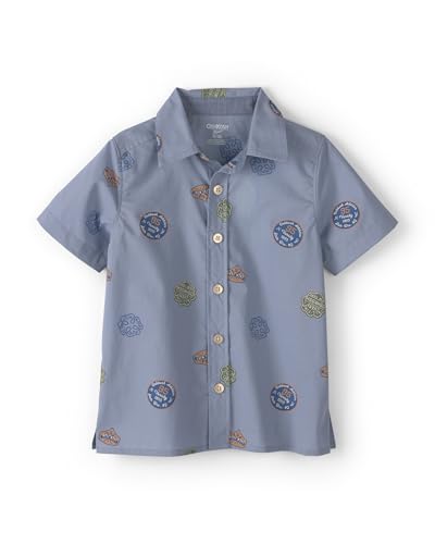 Image of OshKosh B'Gosh Boys Short Sleeve Woven Buttonfront Shirt