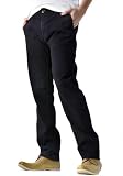 (フラグオンクルー) チノパン メンズ ストレッチ 超微起毛ツイル ベーシック綿パンツ S M L XL / B1H / M black・ブラック
