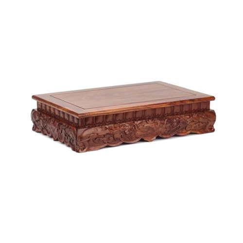 Base de palisandro rectangular L con acabado artesanal de lujo 2