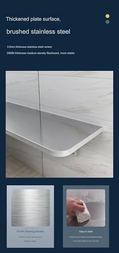 Table murale pliable pour petits espaces étroits et cuisine encombrée - 8
