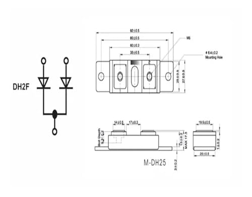Module de diode à récupération rapide pour onduleur MPJC2CA100U40 - 3