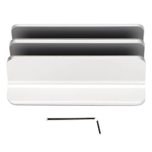 Soporte vertical para laptop con 2 ranuras de aluminio miniatura 1