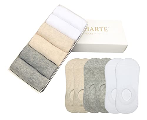 Image of MAGIARTE Cotton No Show Socks Soft Pure Cotton Low Cut Athletic Invisable Non Slip Socks for Women and Men