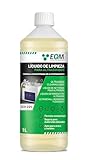 EQM Líquido Limpiador para Ultrasonidos Concentrado 1 L – Apto para Metales y Acero – Ideal para Joyas, Gafas, Plata y Dentaduras