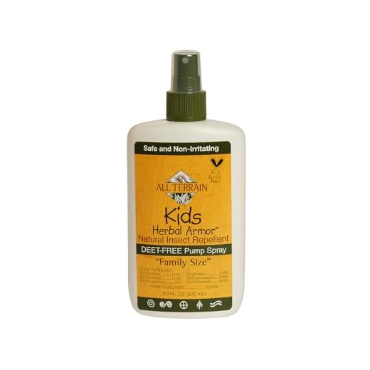 All Terrain Kids Herbal Armor Natural DEET-FREE Insect Repellant, Pump Spray, 8 Ounce, Family-Size