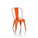 Produktbild hjh OFFICE Bistrostuhl VANTAGGIO Comfort Metall Orange Stuhl im Industry-Design, stapelbar, 645090
