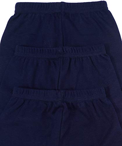 Image of Red Rose Girls Cotton Bloomers Plain Panties - Pack of 3