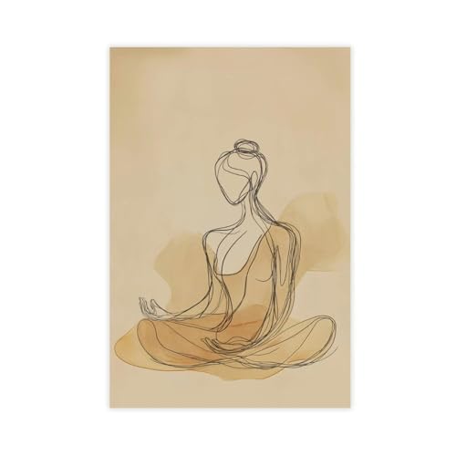 Poster minimaliste bohème pour réchauffer un mur blanc vide de chambre